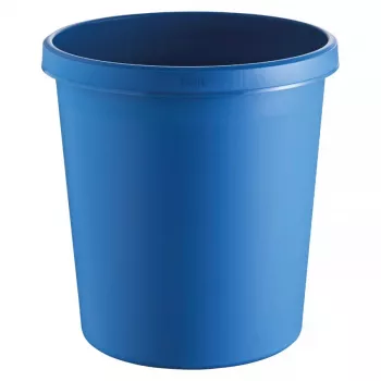 Kosz na śmieci Helit H6105834 18 L okrągły plastikowy niebieski