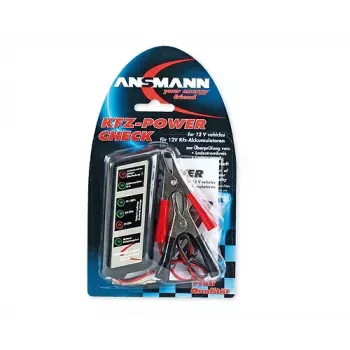 Tester baterii Ansmann Vehicle power check 4000002 Czarny