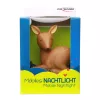 ANSMANN lampka nocna dla dziecka 1800-0059 — LED, żółte światło, bateria AA ×3, 119×119×137 mm, brązowy/zielony