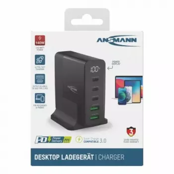 Ładowarka sieciowa Ansmann DC5140PD uniwersalna czarna USB szybkie ładowanie