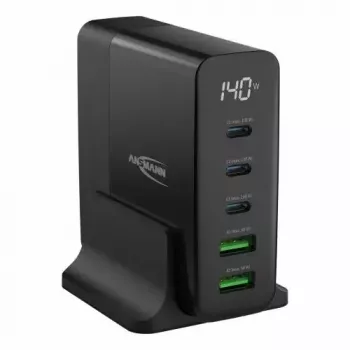 Ładowarka sieciowa Ansmann DC5140PD uniwersalna czarna USB szybkie ładowanie