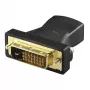 Złącze HDMI DVI Alcasa HDMI - DVI F/M Czarny