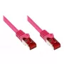 Alcasa 30m kabel sieciowy Cat 6 S/FTP magenta