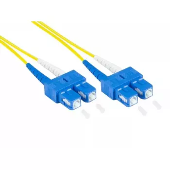 Kabel światłowodowy Alcasa LW-930SC 30 m 2x SC żółty