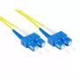 Kabel światłowodowy Alcasa LW-930SC 30 m 2x SC żółty