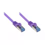 Kabel sieciowy Alcasa Cat6a RJ-45 3 m, fioletowy