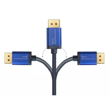 Przejściówka wideo Alcasa 4860-SF050B 5m DisplayPort na HDMI niebieska