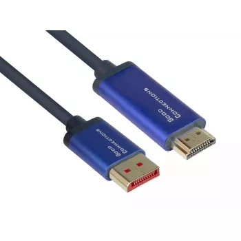 Przejściówka wideo Alcasa 4860-SF050B 5m DisplayPort na HDMI niebieska