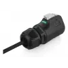 Alcasa S1 IC01-24F01 LC Czarny 3m Prosty Złącze