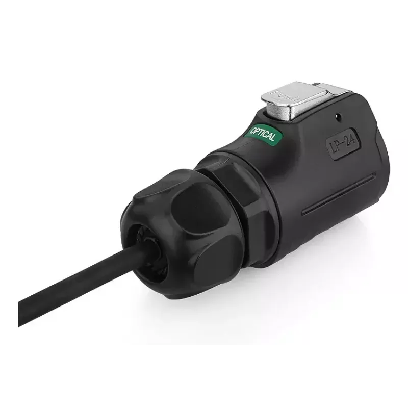 Alcasa S1 IC01-24F01 LC Czarny 3m Prosty Złącze