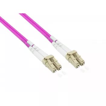 Kabel światłowodowy Alcasa LW-P8100LC4 100 m 2x LC fioletowy