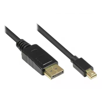 Kabel DisplayPort Alcasa DP-MDP1 1 m Mini DisplayPort Czarny