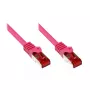 Kabel sieciowy Alcasa CAT6 S/FTP 25 m magenta