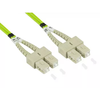Kabel światłowodowy Alcasa LW-830SC5 30 m SC Zielony