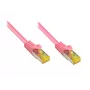 Kabel sieciowy Alcasa 50m Cat7 RJ-45 magenta S/FTP (S-STP)