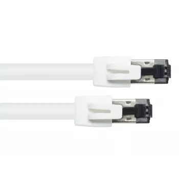 Kabel sieciowy Alcasa 8080-050W biały 5m Cat8.1 S/FTP