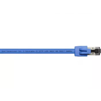 Kabel sieciowy Alcasa 8080-075B niebieski 7,5 m Cat8.1 S/FTP