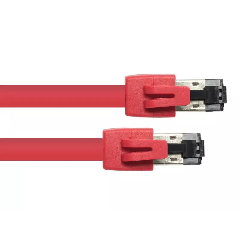 Kabel sieciowy Alcasa 8080-075R czerwony 7,5m kat.8.1 S/FTP