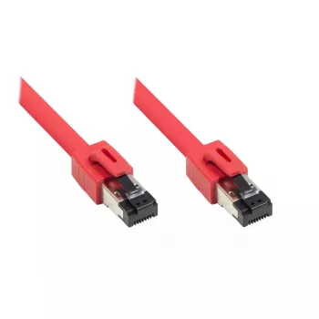 Kabel sieciowy Alcasa 8080-075R czerwony 7,5m kat.8.1 S/FTP