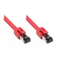 Kabel sieciowy Alcasa 8080-075R czerwony 7,5m kat.8.1 S/FTP