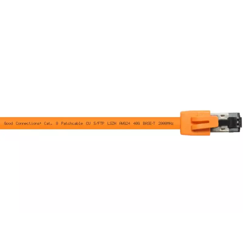 Kabel sieciowy Alcasa 8080-050O 5m Cat8.1 S/FTP pomarańczowy