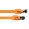Kabel sieciowy Alcasa 8080-075O pomarańczowy 7,5 m Cat8.1 S/FTP