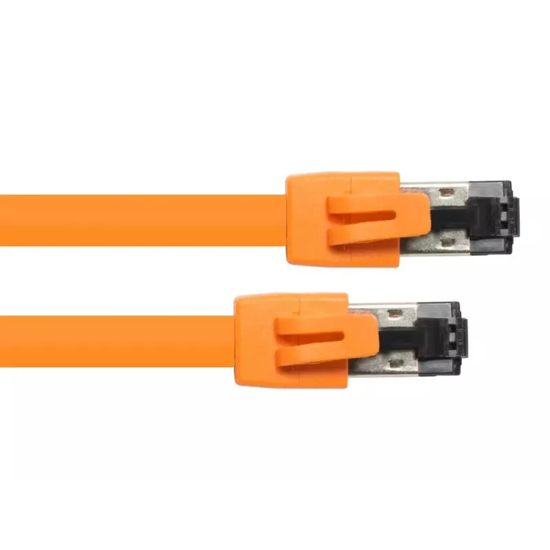 Kabel sieciowy Alcasa 8080-075O pomarańczowy 7,5 m Cat8.1 S/FTP