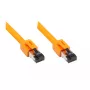 Kabel sieciowy Alcasa 8080-075O pomarańczowy 7,5 m Cat8.1 S/FTP