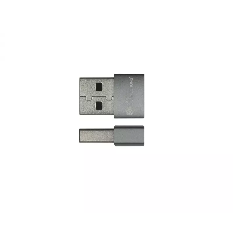Adapter USB Alcasa USB-AD203-5 USB-A na USB-C szary