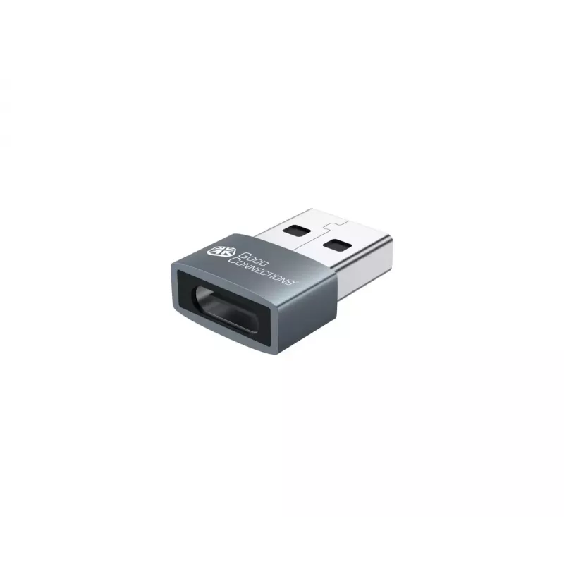 Adapter USB Alcasa USB-AD203-5 USB-A na USB-C szary