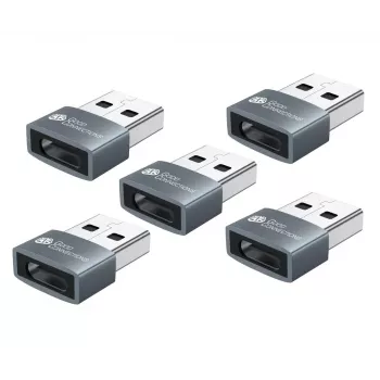 Adapter USB Alcasa USB-AD203-5 USB-A na USB-C szary