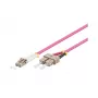 Kabel światłowodowy Alcasa LW-830LS4 30 m LC SC Fioletowy