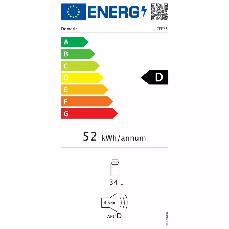Lodówka turystyczna Dometic CFF35 34L elektryczna szara