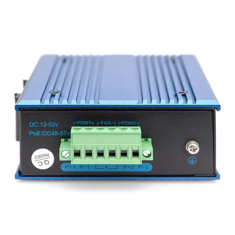 Digitus 4-portowy szybki Ethernetowy przemysłowy niezarządzalny przełącznik PoE z 1 uplinkiem SFP