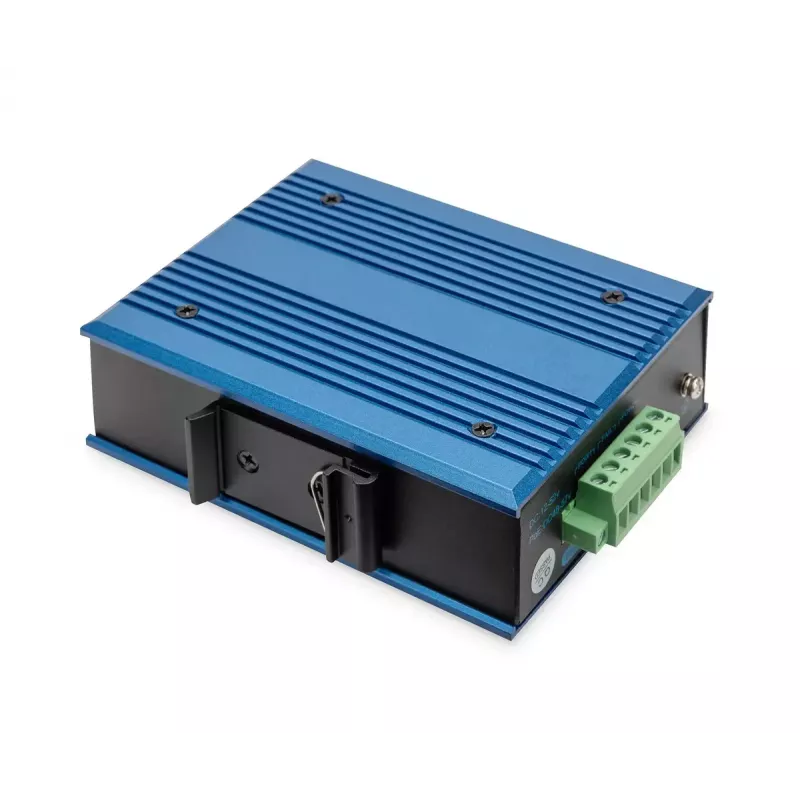 Digitus 4-portowy szybki Ethernetowy przemysłowy niezarządzalny przełącznik PoE z 1 uplinkiem SFP