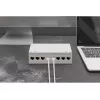 Panel krosowy DIGITUS Desktop modularny zaślepkowy, ekranowany, 8-portowy, stal, szary, montaż ścienny