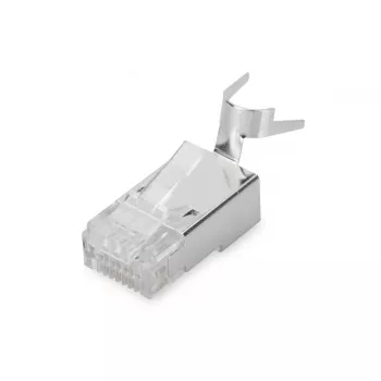 Modułowa wtyczka Digitus CAT 6A do kabla okrągłego, ekranowana, 100 szt., męskie złącze RJ-45