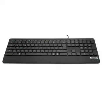 Wortmann AG Klawiatura 4000 przewodowa USB Copilot QWERTZ 105-klawiszowa układ niemiecki 1,80 m kabel czarna