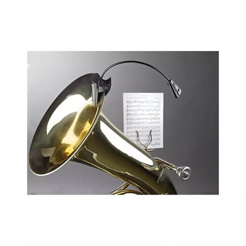 Lampka LED do pulpitu nutowego König & Meyer 12241 czarna zasilana bateriami