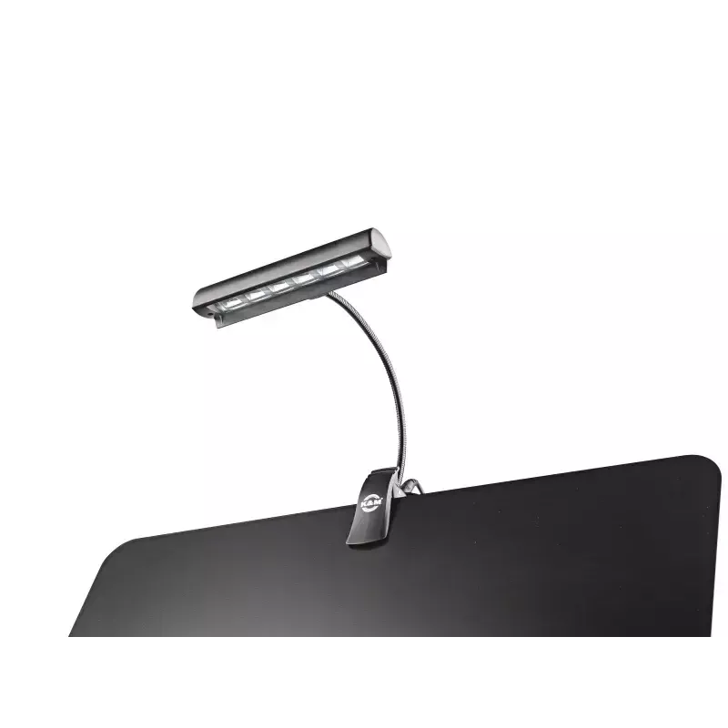 Lampa do pulpitu nutowego König & Meyer 12248-000-55 LED zasilana bateriami i sieciowo czarna