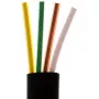 Płaski 4-żyłowy kabel telefoniczny S-Impuls 100 m, czarny