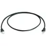 Kabel sieciowy Telegärtner Cat.7 MP8 FS 600 LSZH 10.0m Czarny