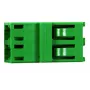 Adapter światłowodowy LC/APC Telegärtner J08071A0004 zielony