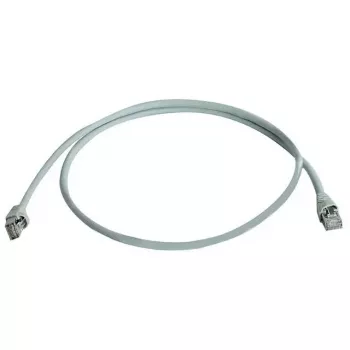 Kabel krosowy sieciowy Telegaertner Cat6a SF/UTP (S-FTP) 0.25 m, RJ45–RJ21, styki niklowe, szary