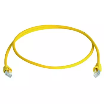 Kabel krosowy Telegaertner MP8 FS 500 LSZH 0,25 m żółty Cat6a SF/UTP (S-FTP) RJ-45–RJ-45