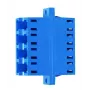 Adapter światłowodowy Telegärtner J08071A0044 LC fioletowy wielomodowy jednomodowy