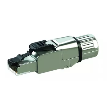 Złącze RJ-45 Telegärtner J00026A5001 — srebrne, do kabli Cat6a