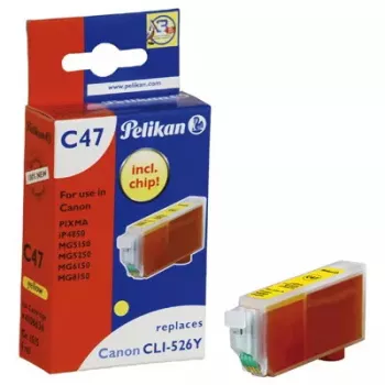 Wkład atramentowy Pelikan C47 żółty – atrament pigmentowy, pojedyncze opakowanie (1 szt.)