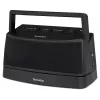 Przenośny głośnik stereo TECHNISAT ISIBOX 1 — moc RMS 4 W, łączność przewodowa i bezprzewodowa, wbudowana bateria, USB-C, czarny