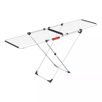 Wolnostojąca suszarka do prania VILEDA Doble 157246 — aluminium i stal, 22 m powierzchni suszenia, składana, długość 209 cm